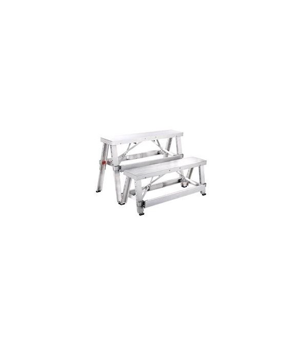 Cavalletto pieghevole in alluminio Altezza da 46 a 71 cm