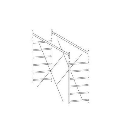 Alzata a torre, 170x75x165,