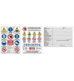 Kit cartelli per cantiere edile  20 pezzi