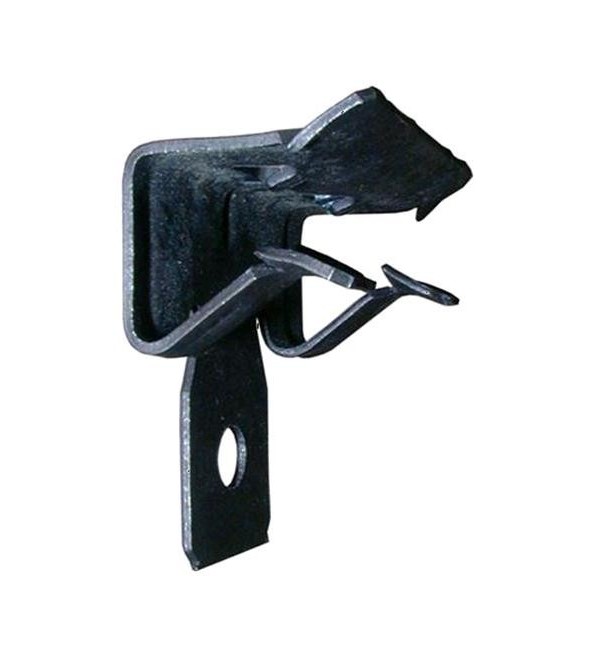 Clip in acciaio fosfatato di supporto orizzontale per pendino da Ø4mm Spessore di utilizzo (da 4a10)mm Portata 90Kg   100 pezzi
