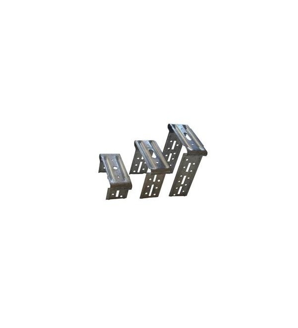 Staffa regolabile per profilo 27/60 Regolazione (da 3a6)cm  H30cm  100 pezzi