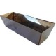 Vaschetta rettangolare professionale in acciaio portastucco 35x11x8,8