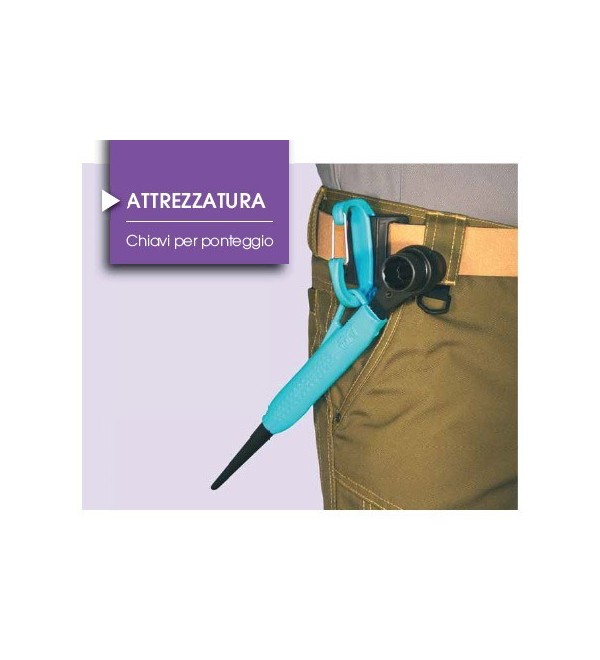 Chiave a cricchetto 'hook' per ponteggio 21-22mm