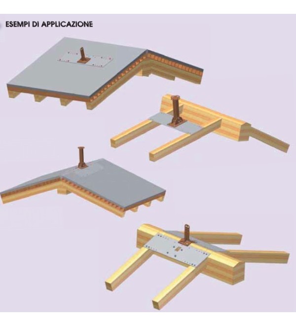 Piastra piana larga (linea vita)