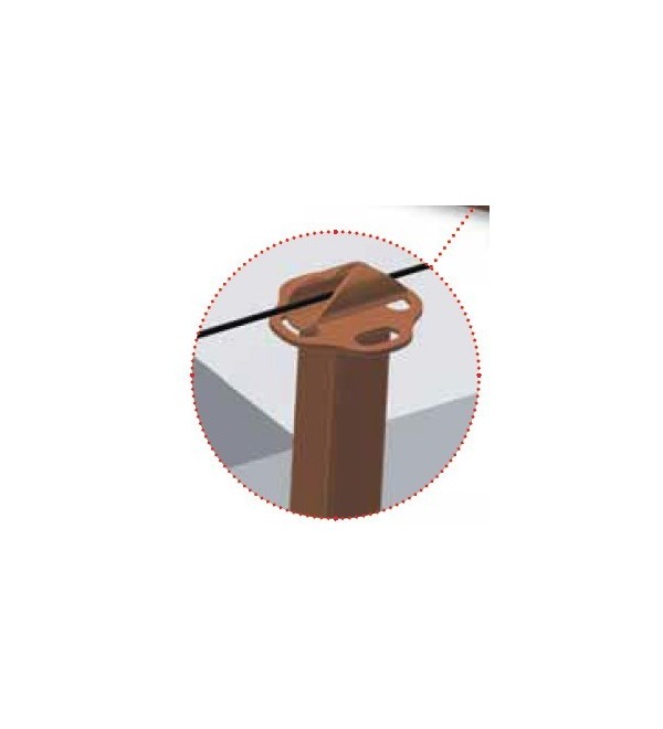 Passante fune per colonnina intermedia (linea vita)