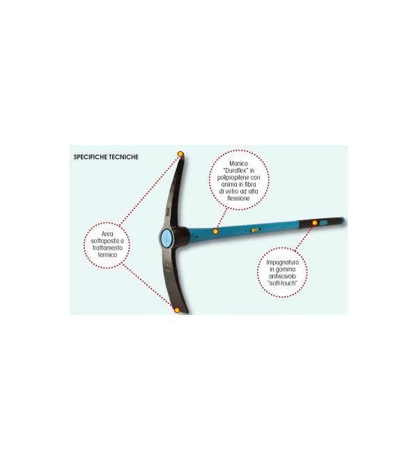 Duraflex 'Stahl Spitzhacke' 1500 g