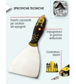 Spatola 'galaxy' in acciaio inox con inserto