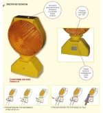 Recto-verso « solaire » clignotant jaune ou rouge