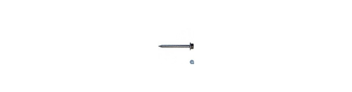 Roofing screws and cement